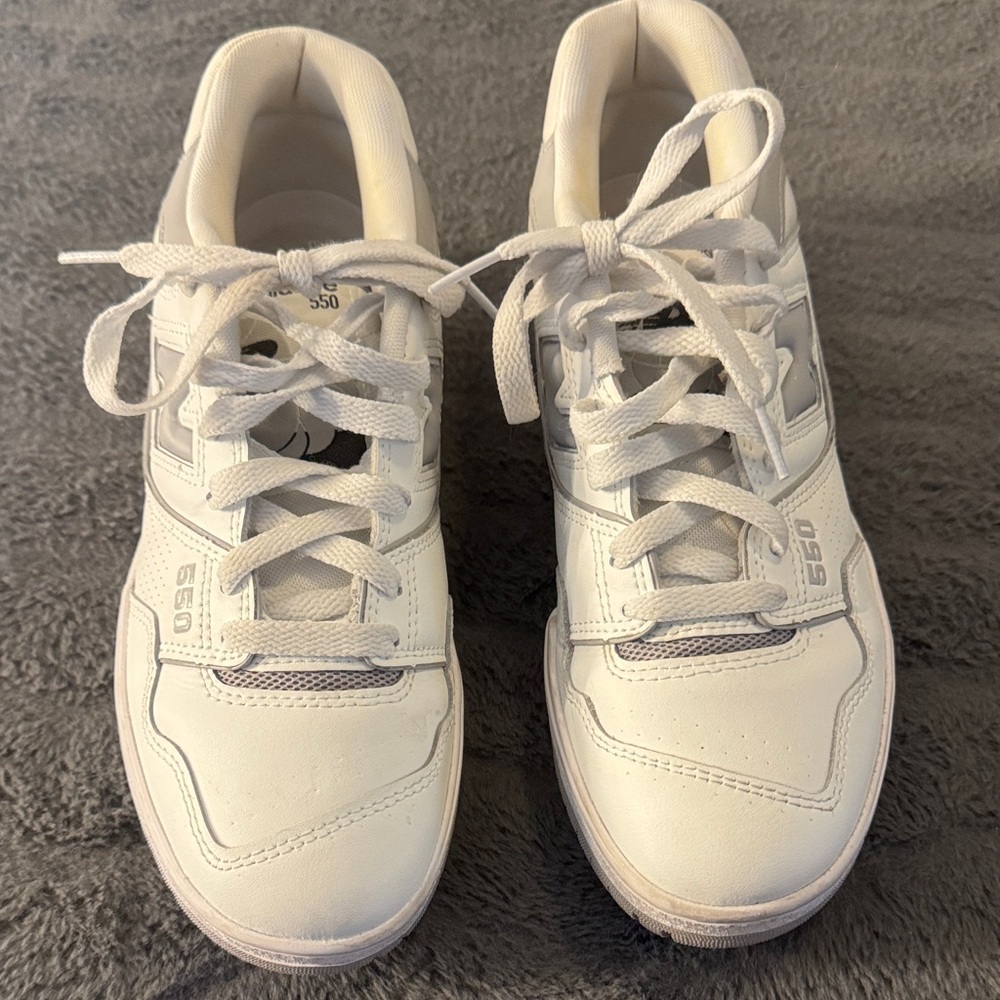 New Balance White Athletic Sneakers